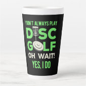 Disk Golf Player | Ich spiele nicht immer Golf spi Milchtasse (Vorderseite)