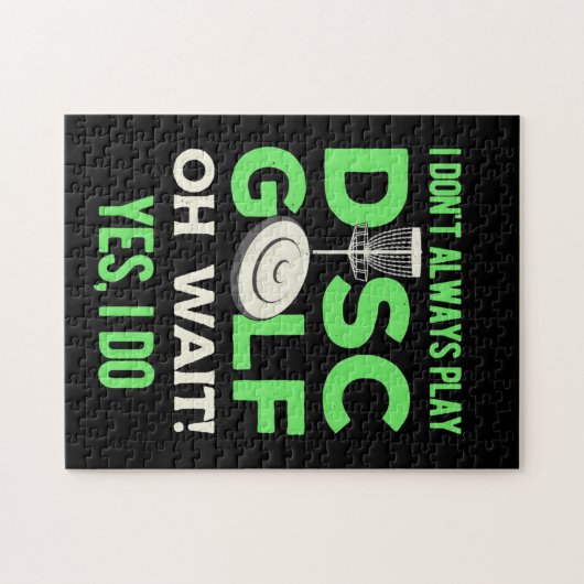 Disk Golf Player | Ich spiele nicht immer Golf spi Puzzle (Horizontal)