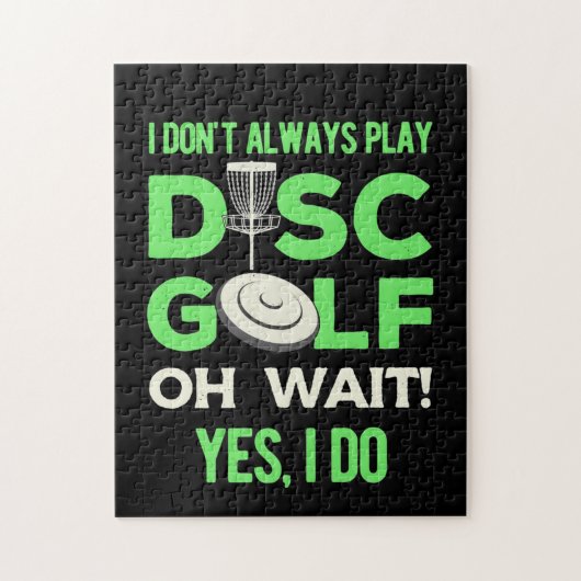 Disk Golf Player | Ich spiele nicht immer Golf spi Puzzle (Vertikal)