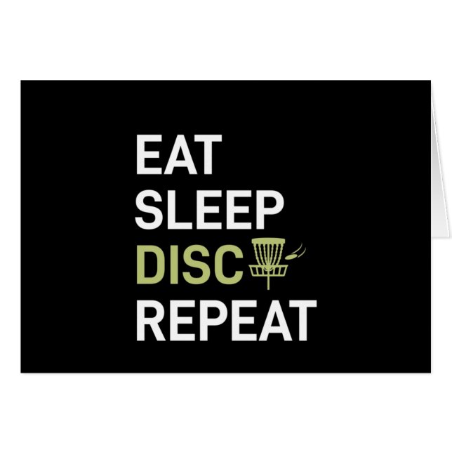 Disk Golf Player | Sleep Disk Golf wiederholen (Vorderseite (Horizontal))