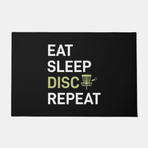 Disk Golf Player   Sleep Disk Golf wiederholen Fußmatte