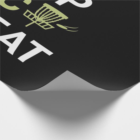 Disk Golf Player | Sleep Disk Golf wiederholen Geschenkpapier (Ecke)