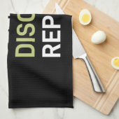 Disk Golf Player | Sleep Disk Golf wiederholen Geschirrtuch (Viertel Falte)
