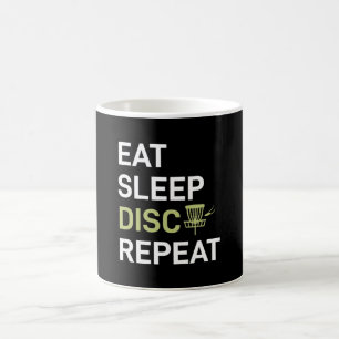 Disk Golf Player   Sleep Disk Golf wiederholen Kaffeetasse