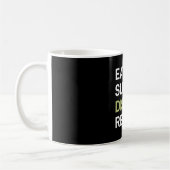 Disk Golf Player | Sleep Disk Golf wiederholen Kaffeetasse (Links)