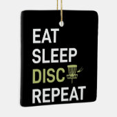 Disk Golf Player | Sleep Disk Golf wiederholen Keramikornament (Rechts)
