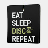 Disk Golf Player | Sleep Disk Golf wiederholen Keramikornament (Links)