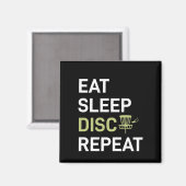 Disk Golf Player | Sleep Disk Golf wiederholen Magnet (Vorderseite/Rückseite)