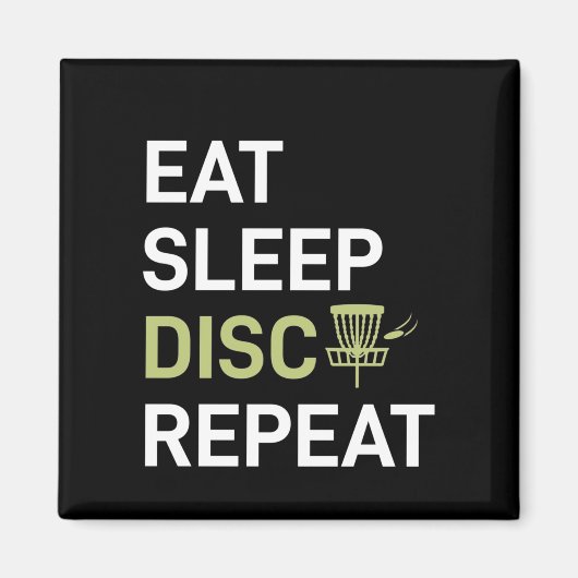 Disk Golf Player | Sleep Disk Golf wiederholen Magnet (Vorne)