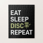 Disk Golf Player | Sleep Disk Golf wiederholen Puzzle (Vertikal)