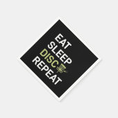 Disk Golf Player | Sleep Disk Golf wiederholen Serviette (Ecke)