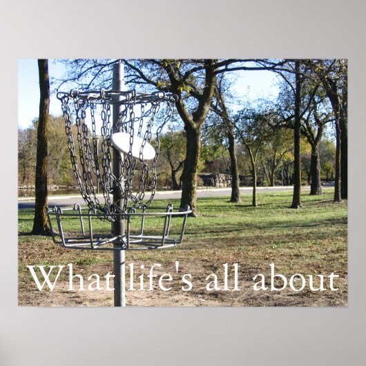 Disk Golf Poster (Vorne)