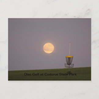 Disk Golf Postkarte