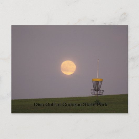 Disk Golf Postkarte (Vorderseite)