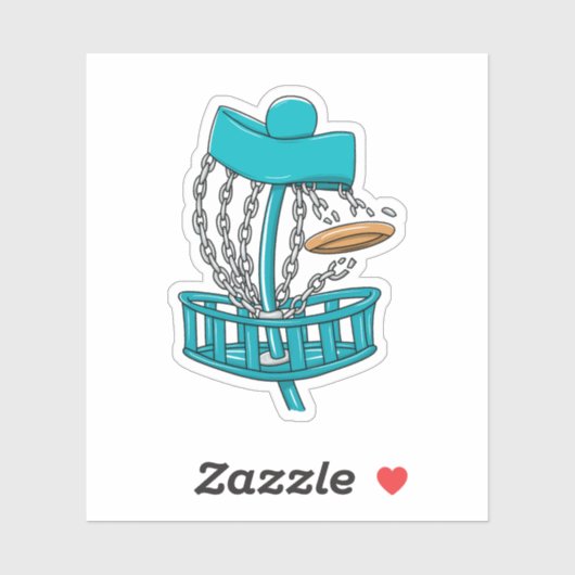 Disk Golf Rattling Chains Aufkleber (Blatt)