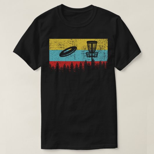 Disk Golf Retro 9 T-Shirt (Design vorne)