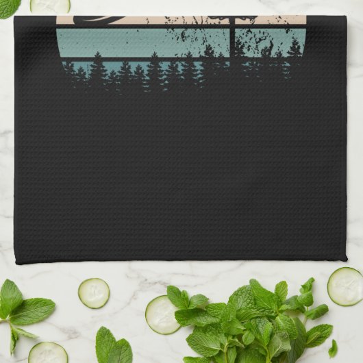 Disk Golf Retro Geschirrtuch (Gefaltet)