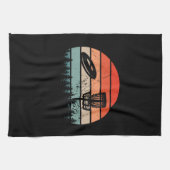 Disk Golf Retro Geschirrtuch (Horizontal)