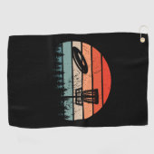 Disk Golf Retro Golfhandtuch (Horizontal)
