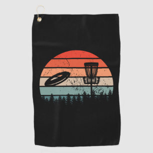 Disk Golf Retro Golfhandtuch