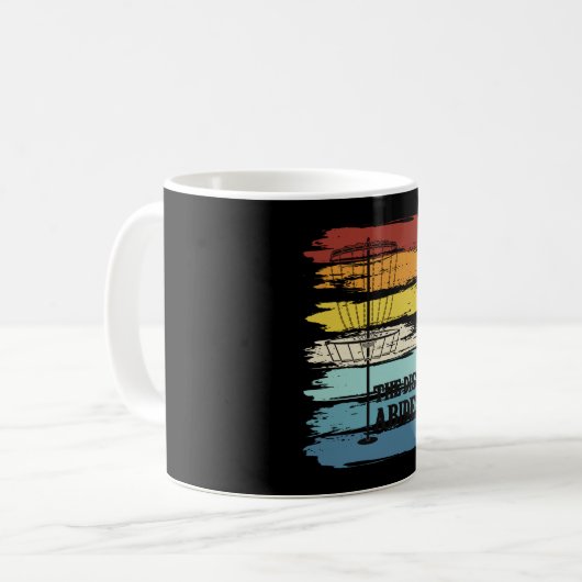 Disk Golf Retro Kaffeetasse (Vorderseite Links)