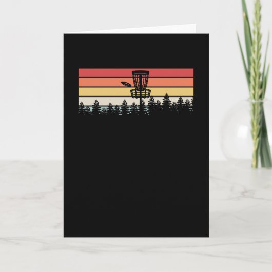 Disk Golf Retro Karte (Vorderseite)