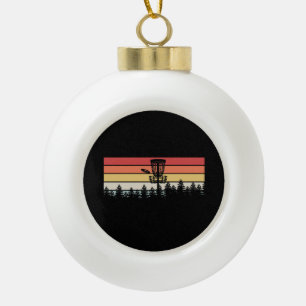 Disk Golf Retro Keramik Kugel-Ornament
