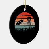 Disk Golf Retro Keramik Ornament (Rechts)