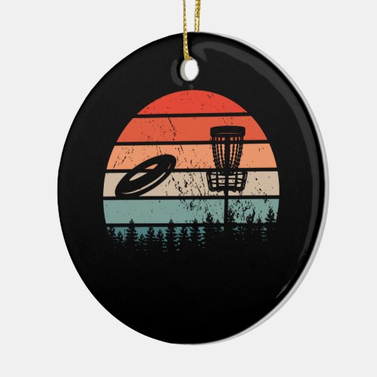 Disk Golf Retro Keramik Ornament (Links)