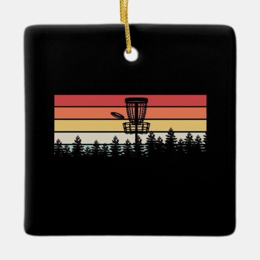 Disk Golf Retro Keramikornament (Vorderseite)