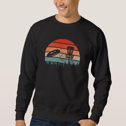 Disk Golf Retro Sweatshirt (Vorderseite)