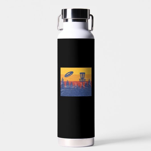 Disk Golf Retro Trinkflasche (Vorne)