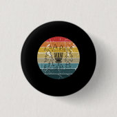 Disk Golf Retro Vintag Button (Vorderseite)
