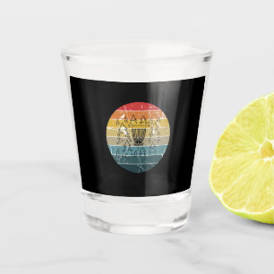 Disk Golf Retro Vintag Schnapsglas