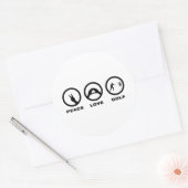 Disk Golf Runder Aufkleber (Umschlag)