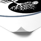 Disk Golf S für Männer Frauen - Yin Yang Poster (Ecke)