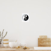 Disk Golf S für Männer Frauen - Yin Yang Poster (Küche)