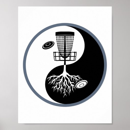 Disk Golf S für Männer Frauen - Yin Yang Poster (Vorne)