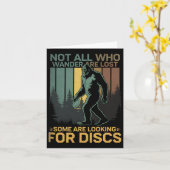 Disk Golf Sasquatch Bigfoot Disc Golfer Funny Disc Karte (Gelbe Blume)