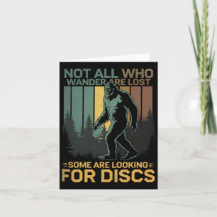 Disk Golf Sasquatch Bigfoot Disc Golfer Funny Disc Karte