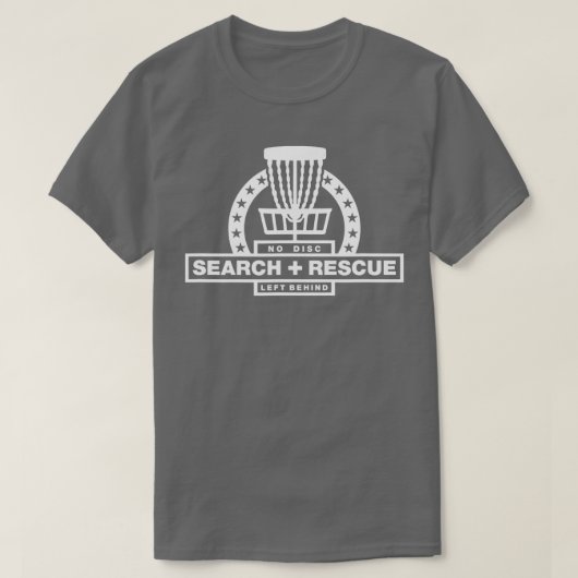 Disk Golf Search and Rescue Disk Golf Gift Funny D T-Shirt (Design vorne)