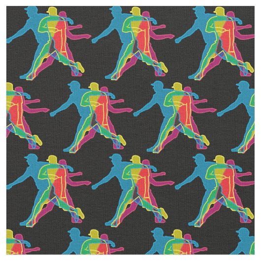 Disk Golf Sequence 2 Black Fabric Stoff (Nahaufnahme)