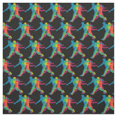 Disk Golf Sequence 2 Black Fabric Stoff (Muster)