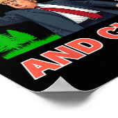 Disk Golf Shirt Funny Hit Trees und Curse Retro Di Poster (Ecke)