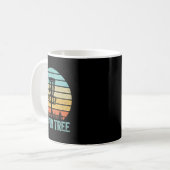 Disk Golf Shirt Funny Stupid Tree Retro Disk Golf Kaffeetasse (Vorderseite Links)