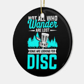 Disk Golf Sports Frisbee Tree Korbkette Keramik Ornament (Links)