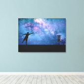 Disk Golf Stars Leinwanddruck (Insitu (Holzboden))