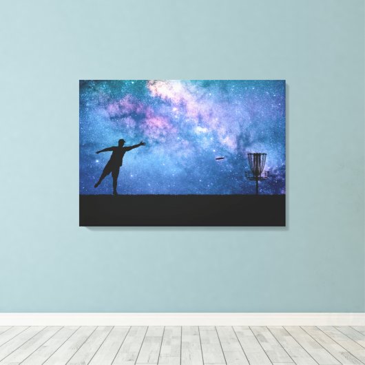 Disk Golf Stars Leinwanddruck (Insitu (Holzboden))