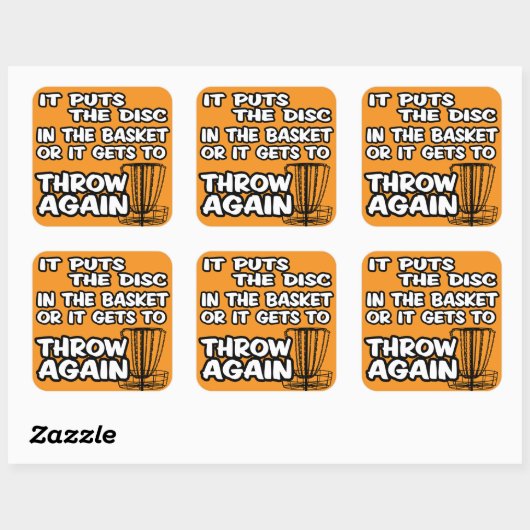 Disk Golf Sticker (Blatt)