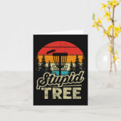 Disk Golf Stupid Tree - Disk Golf Karte (Gelbe Blume)